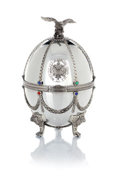 Carafe in Silver Faberge Egg