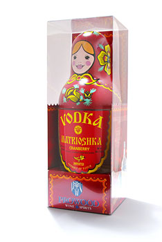 Vodka Matrioshka Cranberry Gift Box